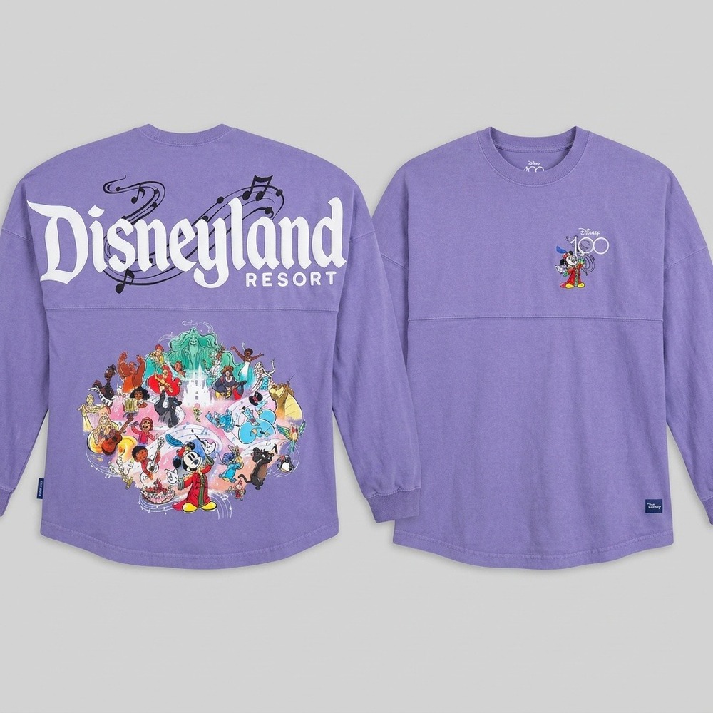 Disney 100 Spirit Jersey Disneyland Resort Music Conductor Mickey Purple Small